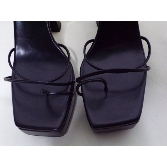 JEFFERY CAMPBELL Prima Donna Platform Strappy Sandal Shoes 11 Black NEW - Picture 8 of 12